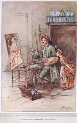 A Limner who travelled the country, illustration from 